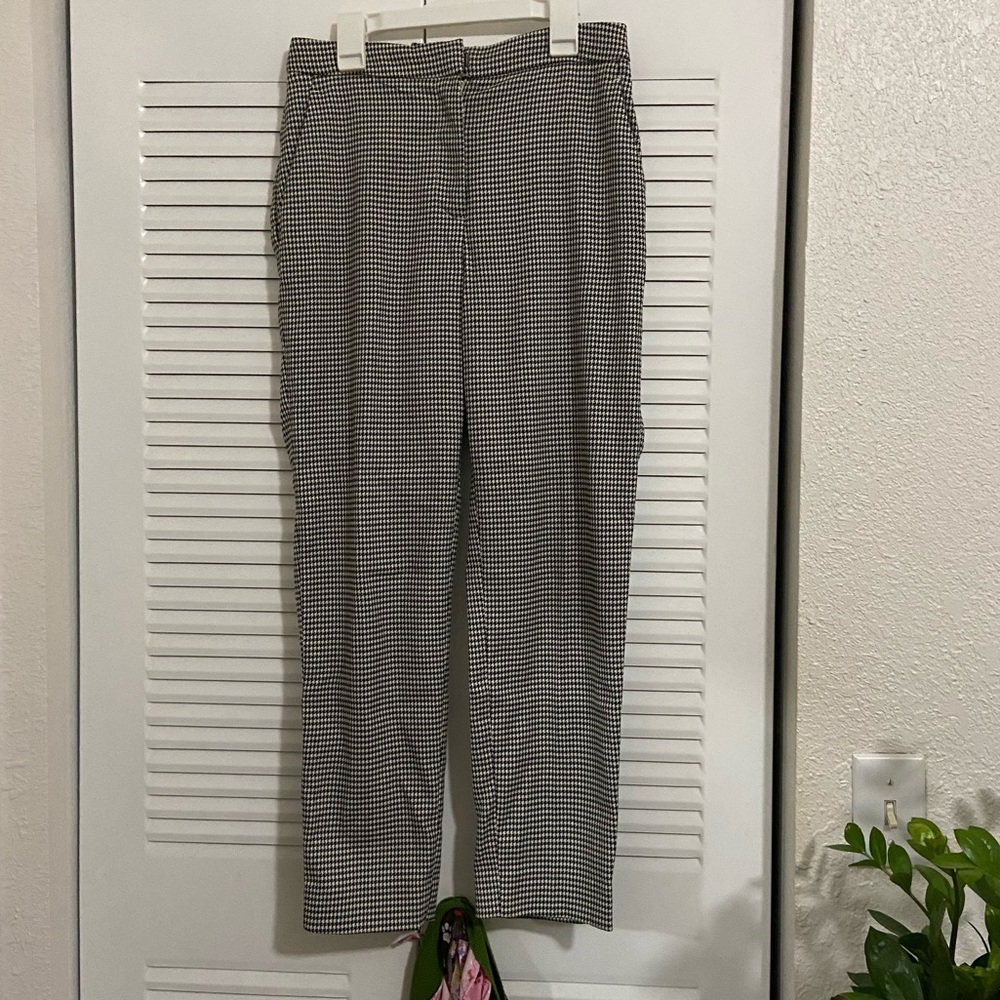 H&M gingham crop trouser pant 4